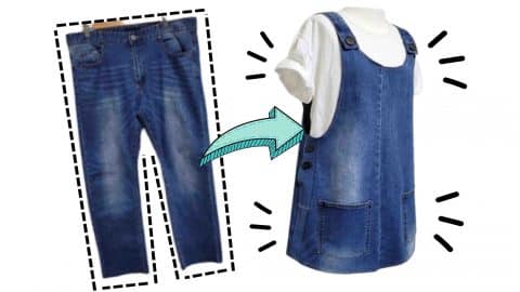 DIY Upcycled Jeans Dress Tutorial | DIY Joy Projects and Crafts Ideas