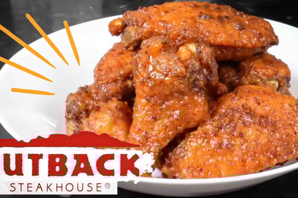 Outback's famous kookaburra chicken wings