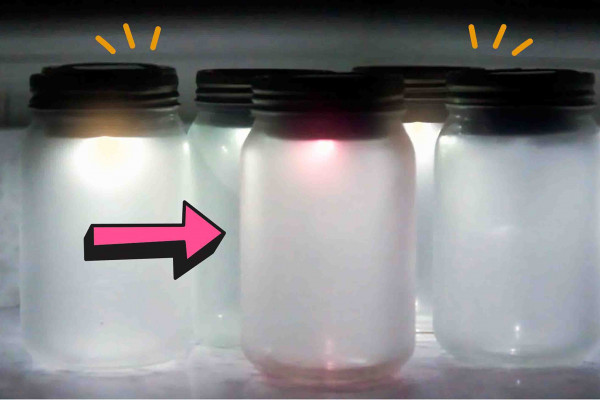 Making mason jars into solar lights