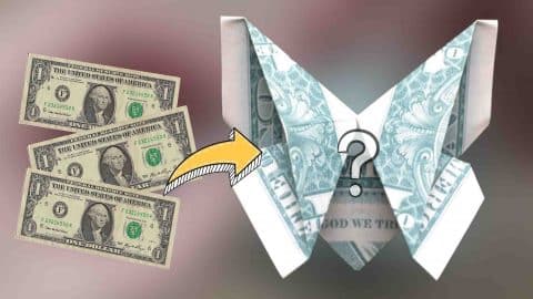 Money Origami: Butterfly Bookmark Tutorial | DIY Joy Projects and Crafts Ideas