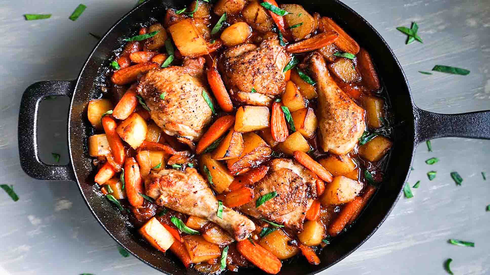 One-Pan Honey Garlic Chicken & Veggies Recipe | DIY Joy Projects and Crafts Ideas