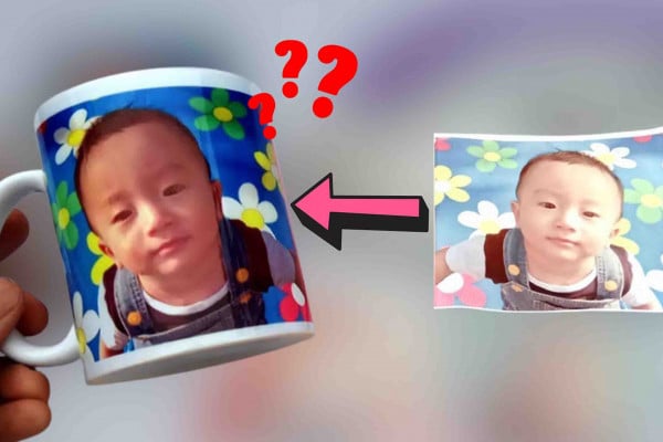 DIY super easy transferring a photo into a mug