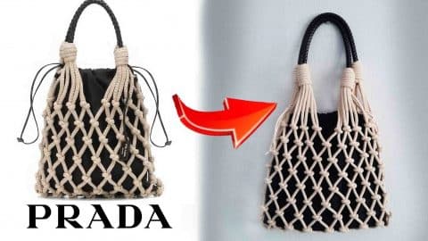 DIY Prada Macrame Tote Bag Tutorial | DIY Joy Projects and Crafts Ideas