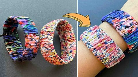 Easy Scrunchie Bangle Bracelet Tutorial | DIY Joy Projects and Crafts Ideas