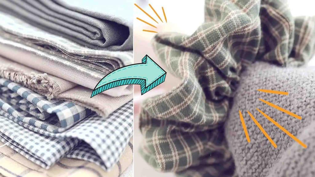 Turning unused fabrics into scrunchies tutorial
