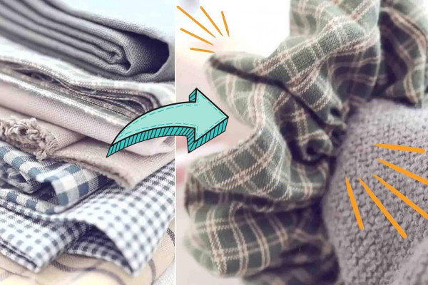 Turning unused fabrics into scrunchies tutorial