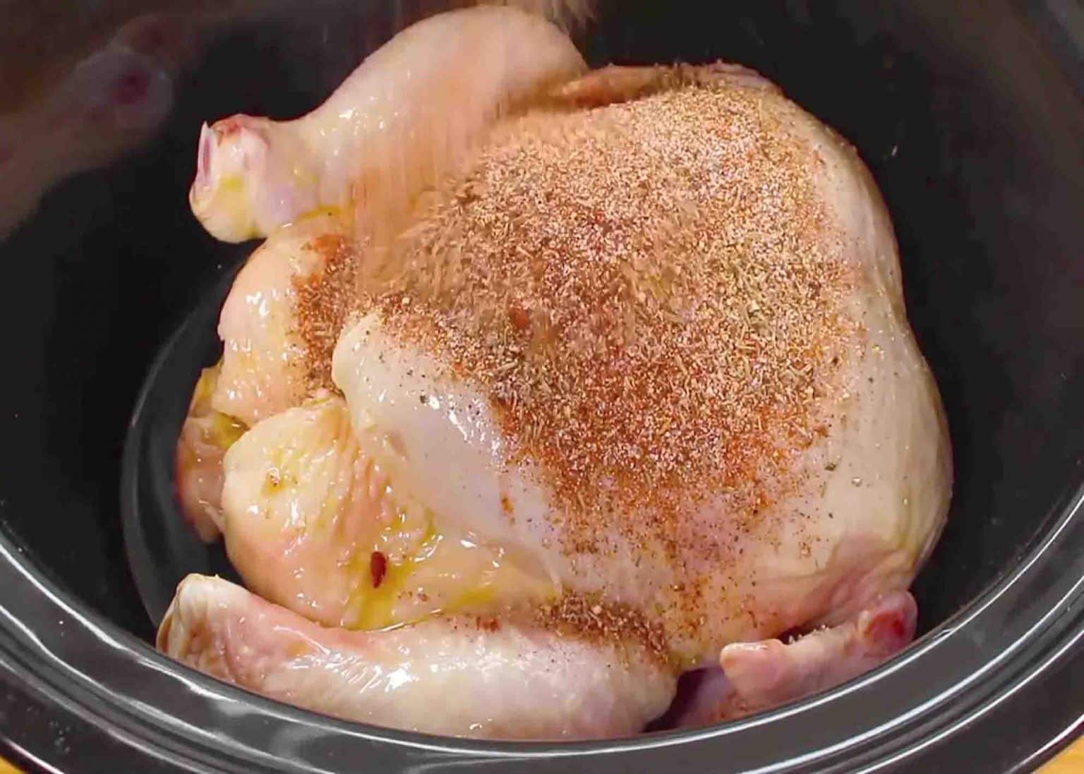 Easy SlowCooked Whole Chicken Recipe