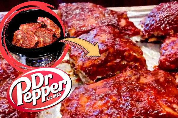 Super easy crock pot Dr. Pepper ribs recipe