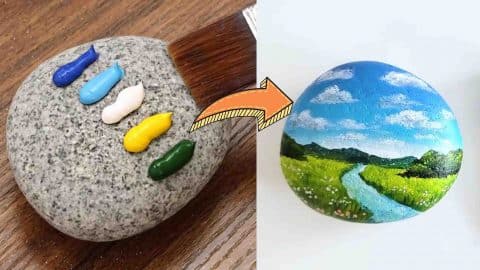 Step-By-Step Acrylic Painting On Stone | DIY Joy Projects and Crafts Ideas