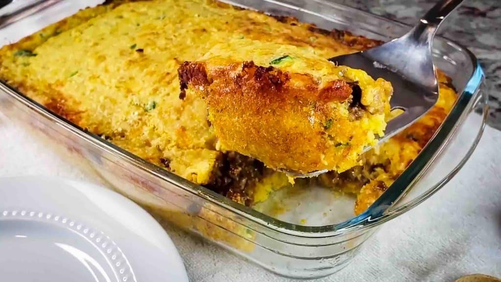 Tamale pie enchilada cornbread casserole