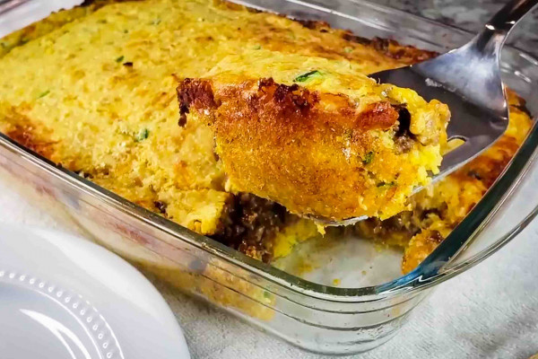 Tamale pie enchilada cornbread casserole