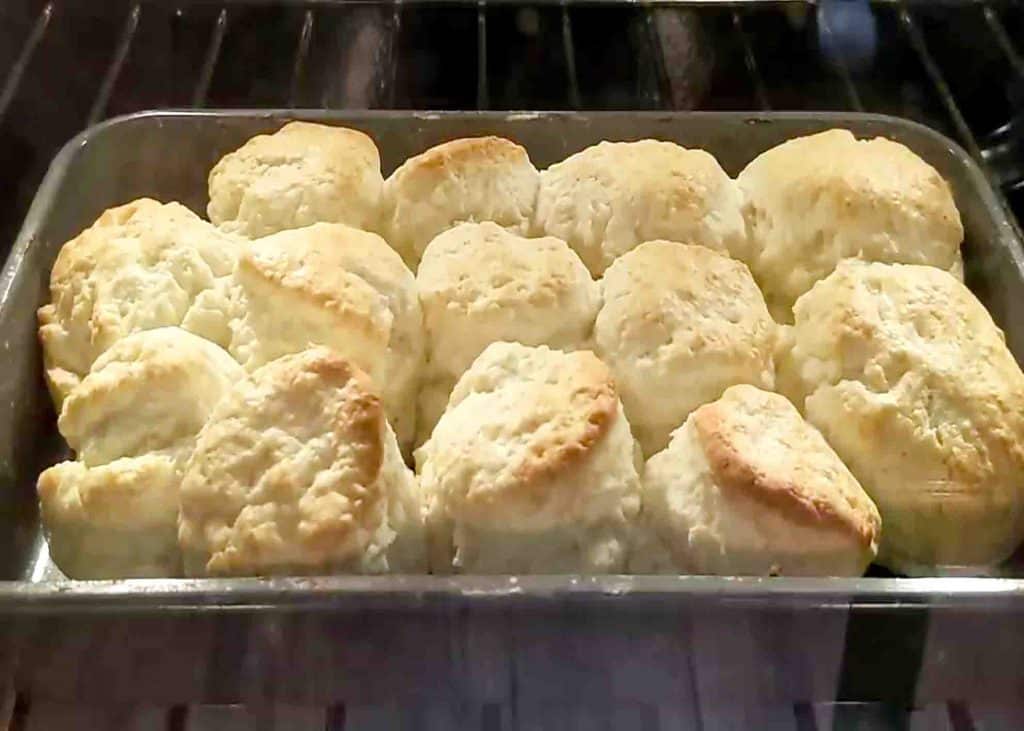 Baking the two-ingredient biscuit recipe