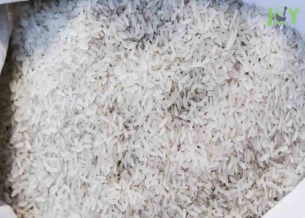 White rice is an example of food that actually has a very long shelf life