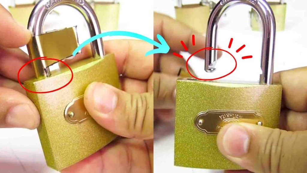 Three ways to open a lock