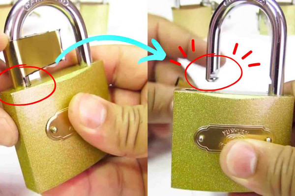 Three ways to open a lock