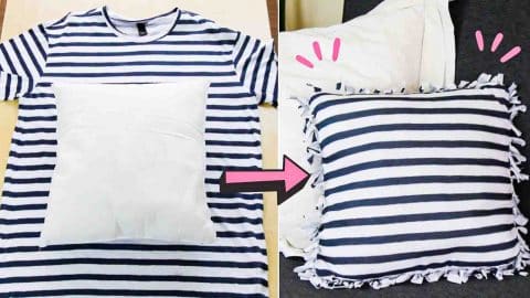 3 Ways To Recycle T-Shirts Without Sewing | DIY Joy Projects and Crafts Ideas