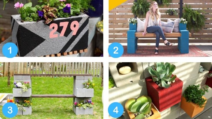 7 Fun And Creative Cinder Block Diys Diy Joy