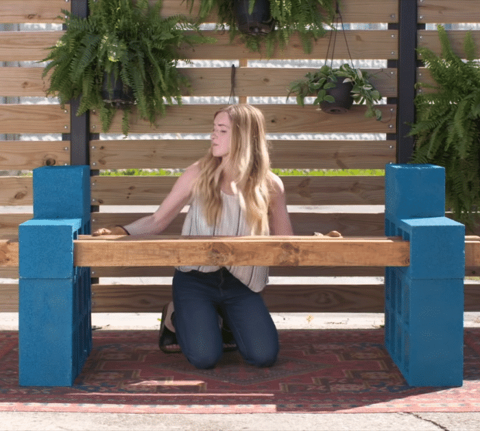 7 Fun and Creative Cinder Block DIYs Bench