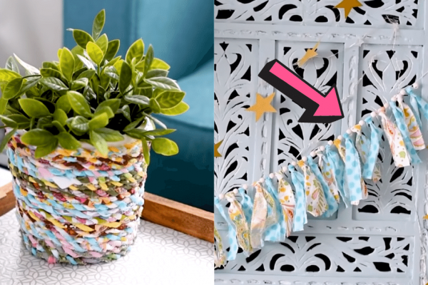 Boho Fabric Scraps DIY