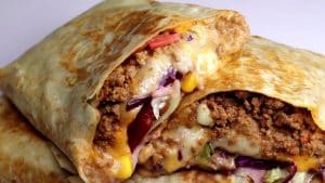 Cheesy Beef Burrito Recipe