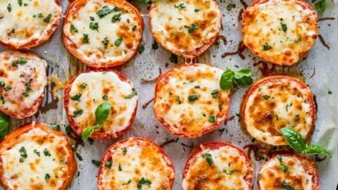 Cheesy Oven-Roasted Parmesan Tomatoes Recipe | DIY Joy Projects and Crafts Ideas