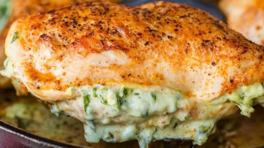 Cheesy Spinach Stuffed Chicken Breasts
