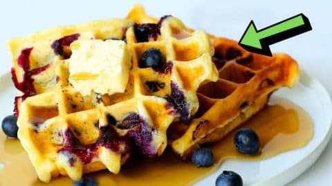 Crisp, Fluffy, And Golden Blueberry Waffles Recipe | DIY Joy Projects and Crafts Ideas