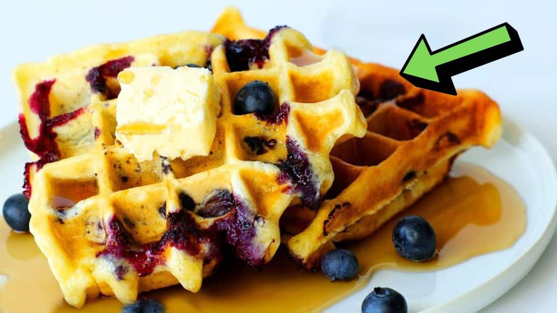 Crisp, Fluffy, And Golden Blueberry Waffles Recipe | DIY Joy Projects and Crafts Ideas