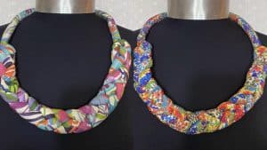 DIY Fabric Braided Necklace