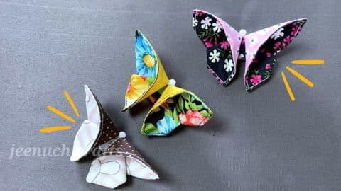 DIY Fabric Butterflies From Fabric Scraps | DIY Joy Projects and Crafts Ideas