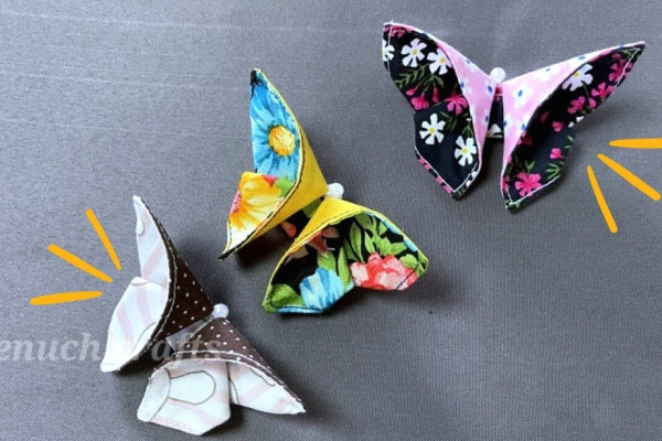 DIY Fabric Butterflies From Fabric Scraps