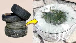 DIY Coffee Table Using An Old Tire Tutorial