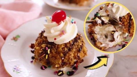 Easy Crispy Fried Ice Cream Recipe | DIY Joy Projects and Crafts Ideas