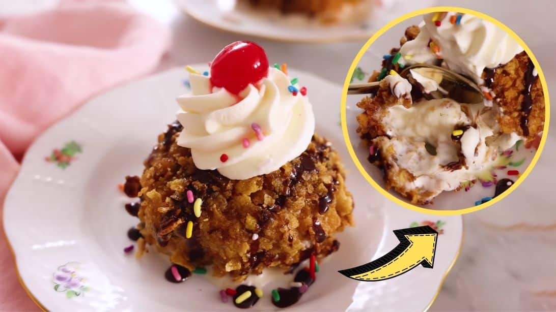 Easy Crispy Fried Ice Cream Recipe | DIY Joy Projects and Crafts Ideas