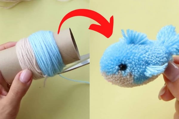 Easy DIY Baby Shark Pompom Tutorial