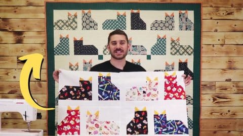 Easy Floppy Ear Cat Quilt Tutorial | DIY Joy Projects and Crafts Ideas