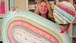 Easy Jelly Roll Rug Sewing Tutorial