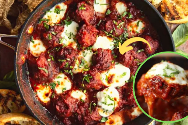 Easy-To-Make Cheesy Skillet Meatballs