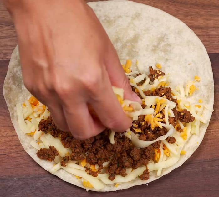 Easy To Make Loaded & Cheesy Ground Beef Quesadillas