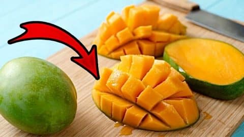 Fast & Easy Way To Dice A Mango | DIY Joy Projects and Crafts Ideas
