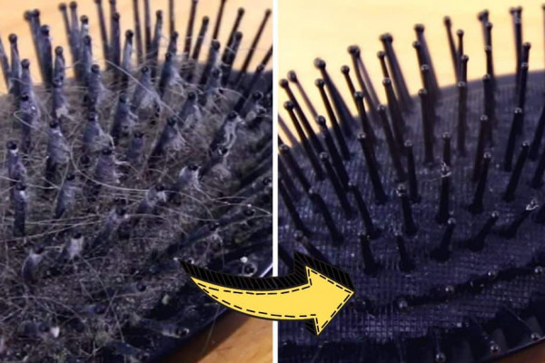 Five Minute Hairbrush Cleaning Hack