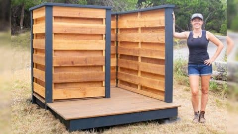 How To Build An Outdoor Shower | DIY Joy Projects and Crafts Ideas