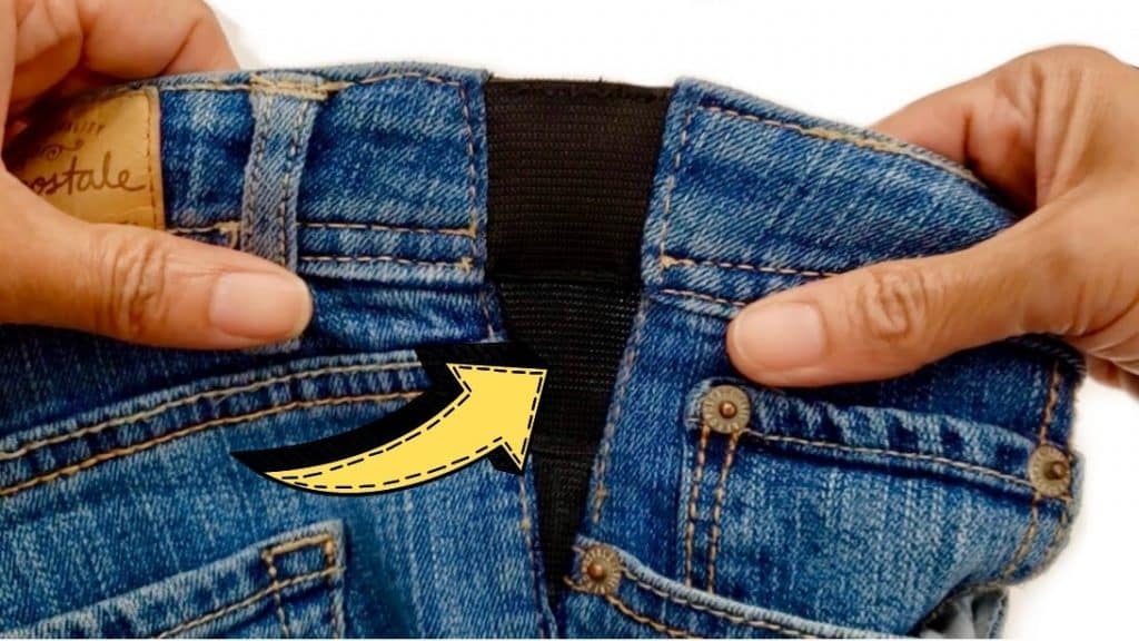 How To Make Your Jeans Bigger Using Elastic