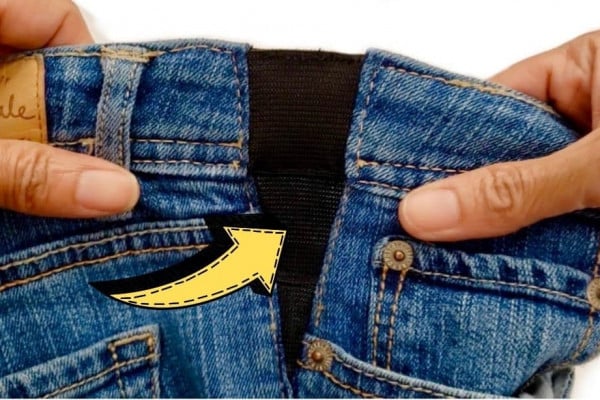 How To Make Your Jeans Bigger Using Elastic