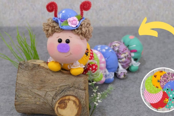 How To Sew A Caterpillar Using Scrap Fabrics