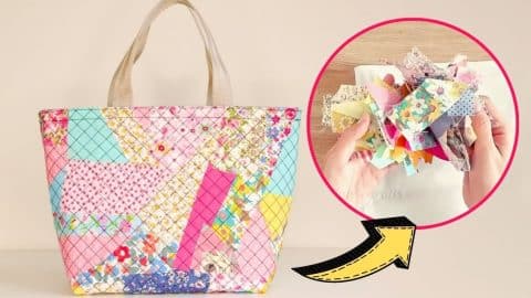 How To Sew A Simple Bag From Fabric Scraps | DIY Joy Projects and Crafts Ideas