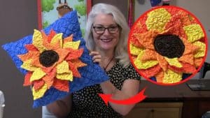 How To Sew A Textured Flower Pillow