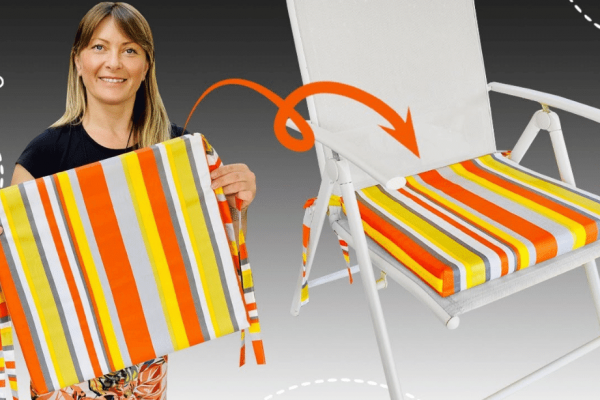 How to Make an Easy Square Chair Cushion Without Zipper