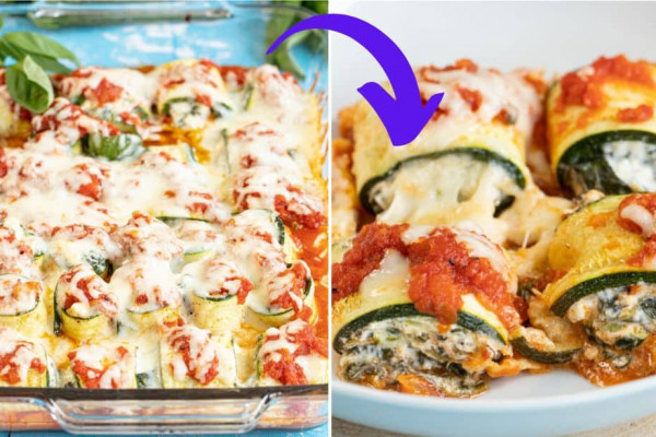 Low Carb Stuffed Zucchini Rolls Recipe