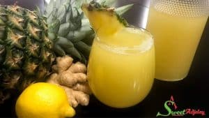 Refreshing & Healthy Ginger Pineapple Lemon Drink